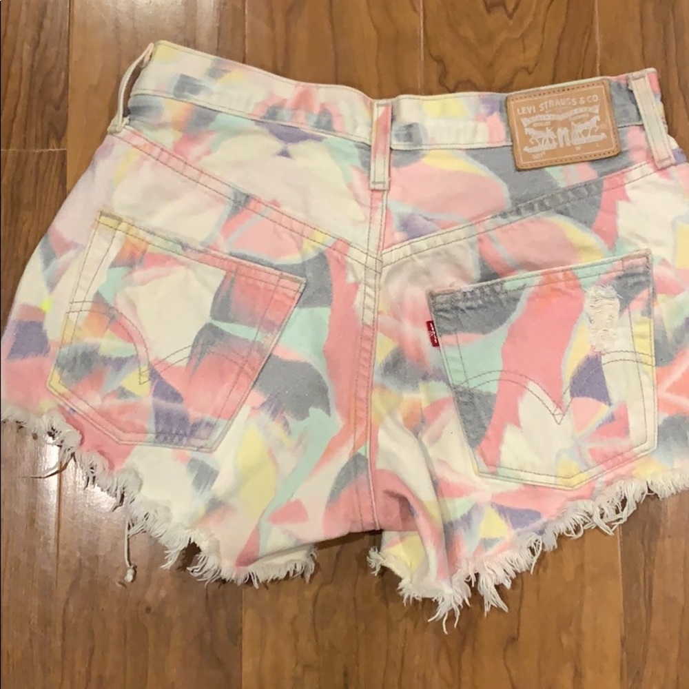 Levis 501 High waist multi color shorts